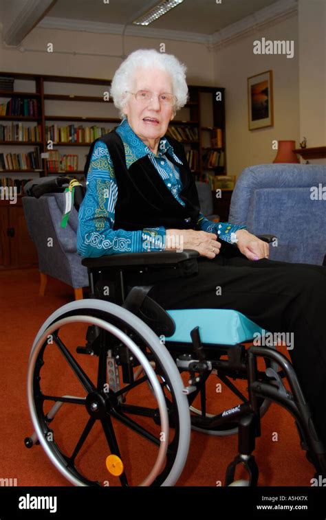 85 Year Old Woman In Nursing Home Sitting In Wheelchair Chiswick West