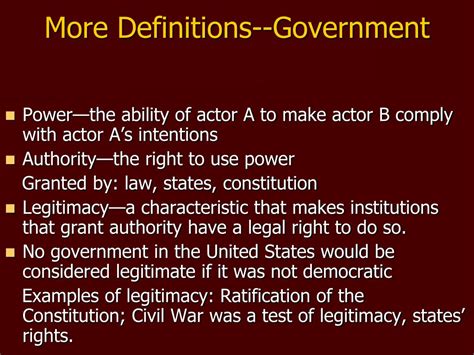 principles  government definitions powerpoint