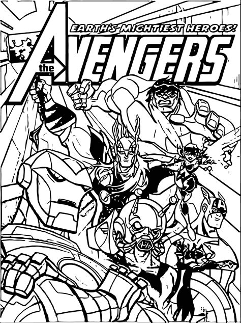avengers coloring page  wecoloringpagecom