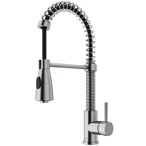 vigo brant single handle pull  sprayer kitchen faucet  stainless