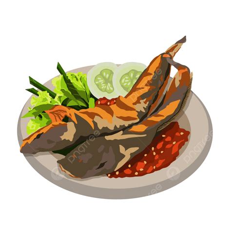 pecel lele png transparent indonesian food pecel lele indonesian food lele fish png image