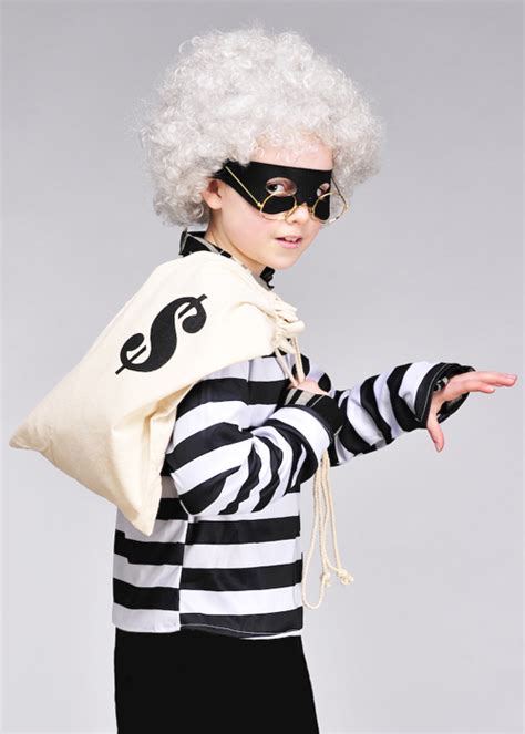 girls gangsta granny style robber book costume [st109] struts party