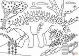 Coloring Kentrosaurus Colorear Stegozaur Kolorowanki Dinozaury Drukuj Categorías sketch template