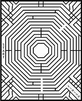 Hard Mazes Maze Puzzles Printable Puzzle Medium Rectangle Way Find Coloring Pages Through Kids sketch template