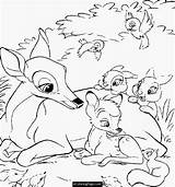 Bambi Coloring Pages Friends Kids Color Print sketch template