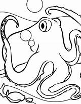 Octopus Coloring Pages Giant Squid Printable Kids Coral Reef Colossal Drawing Color Print Chickadee Easy Minecraft Colouring Handipoints Getdrawings Drawings sketch template