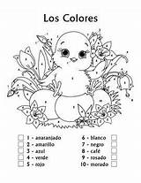 Coloring Color Easter Number Spanish Worksheet Colors German Chick Pages Printable Numbers Grade Worksheets Sheet 2nd Fun 1st Colouring Farben sketch template