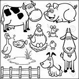 Farm Coloring Animals Pages Animal Printable Barnyard Pdf Adults Barn Kids Book Red Colouring Color Print Getcolorings Awesome Sheets Getdrawings sketch template
