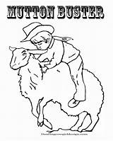 Coloring Mutton Pages Bustin Cowboy Rodeo Sheet Clown Visit Face Buster Western Cowgirl sketch template