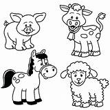 Coloring Pages Animal Realistic Farm Real Getcolorings Printable sketch template