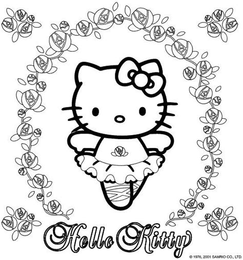 coloring pages  kitty coloring home