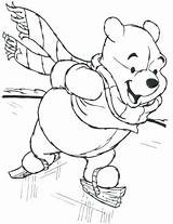 Winnie Pooh Winter Pages Coloring Getcolorings Printable sketch template