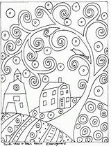 Coloring Pages Swirl Swirls Rug Patterns Folk Abstract Paper Hooking Tree Mosaic Colouring Ebay Getcolorings Pattern Sheets Color Hook Barn sketch template