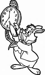 Alice Wonderland Coloring Bunny Pages Disney Hour Choose Board sketch template