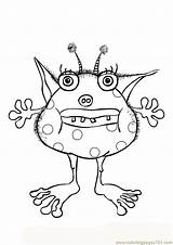 Monster Coloring Pages Monsters Color Printable Kids Print Inc Colouring Cartoon Sheets Printables Cute Frog Gila Buba Line Z31 Online sketch template