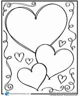 Coloring Heart Pages Pretty Printable Getcolorings Colorin Cute sketch template