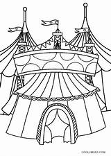 Circo Zirkus Ausmalbilder Zirkuszelt Cool2bkids Imprimir Carpa Boletos Tent sketch template
