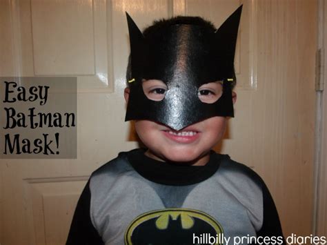 hillbilly princess diaries  november diy batman mask
