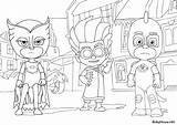 Coloring Owlette sketch template