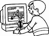 Computer Games Playing Coloring Pages Boy Hockey Drawing Printable Color Rink Lab Drawings Cpu Getcolorings Parts Getdrawings Wecoloringpage Colorings Appealing sketch template