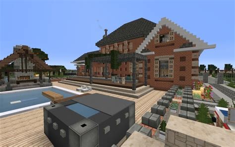 large suburban house minecraft house design