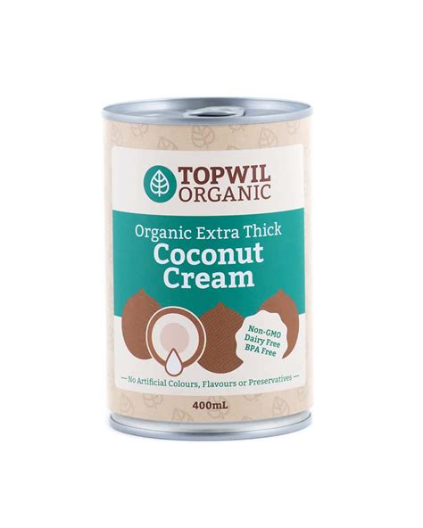 topwil organic extra thick coconut cream ml livelife