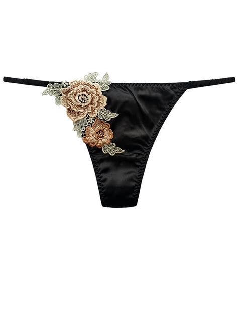 Lace And Mesh Silk Thong Panty [fst03] 32 99 Freedomsilk Best
