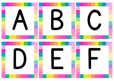 printable individual alphabet letters