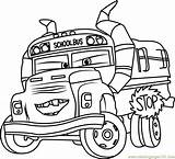 Cars Coloring Fritter Pages Miss Bus Disney Dot Storm Jackson Printable Kids Dots Connect Stop School Color Car Rust Rusty sketch template