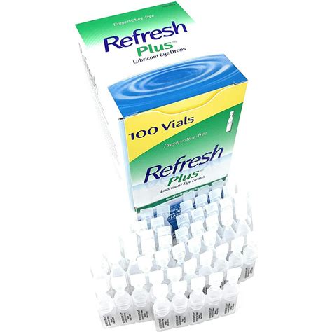 Allergan Refresh Plus Lubricant Eye Drops Single Use Vials 1 Pack 100
