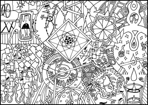 trippy coloring pages  print  adults pkv