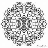 Coloring Harmony Pages Getdrawings Mandala sketch template