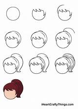Ponytail Draw Iheartcraftythings sketch template