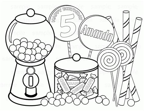 coloring pages food candy clip art library