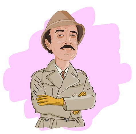 jacques clouseau caricature male sketch art