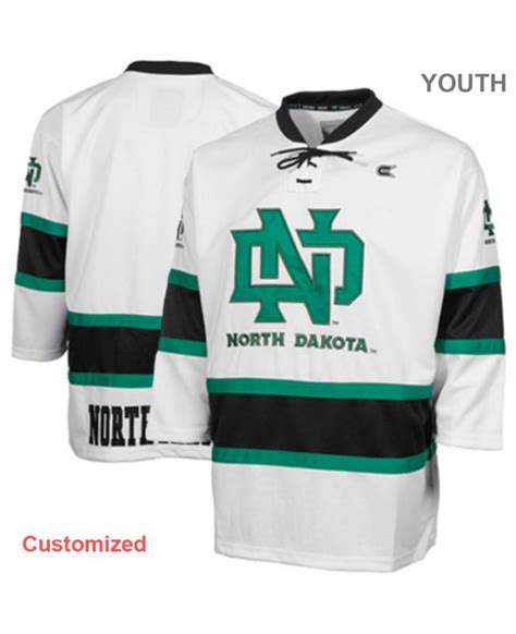 mens north dakota fighting sioux green college custom hockey jersey