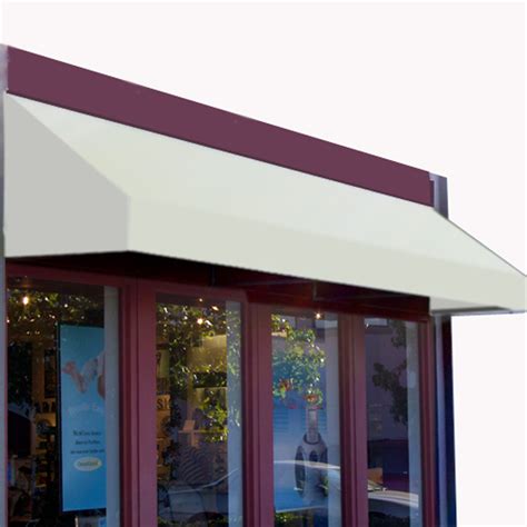 shop awntech   wide    projection white solid slope windowdoor awning  lowescom