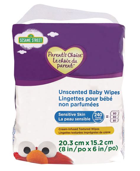 parents choice unscented baby wipes sensitive skin  wipes walmart canada