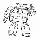Poli Robocar Coloring Pages Books Printable sketch template
