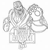 Fortnite Coloring Pages Thanos Printable Royale Battle Kids Skins Color Rocks Kleurplaat Colouring Sign Bear Print Cool Sheets Ecoloringpage Characters sketch template