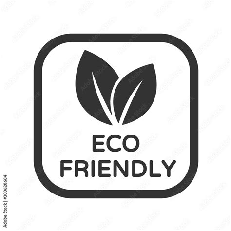 eco friendly vector icon organic bio eco symbol eco product stock vector illustration