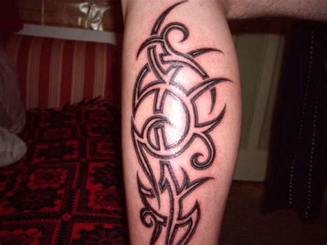 15 Unique Tribal Calf Tattoos Only Tribal