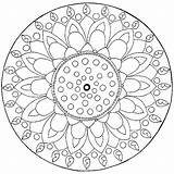 Mandala Mandalas Coloring Lotus Flower Pages Coloriage Maternelle Imprimer Kb Drawing sketch template