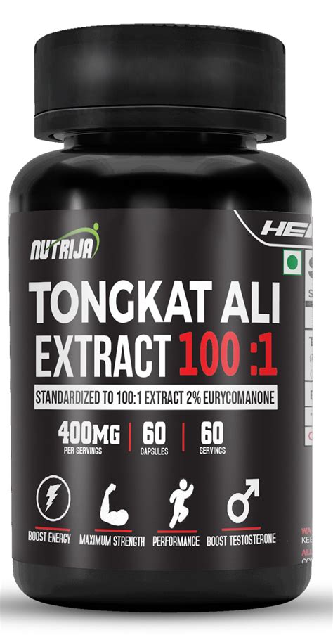 Buy Tongkat Ali Extract 400mg Capsules In India Natural Testosterone