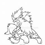 Arcanine Colorare sketch template