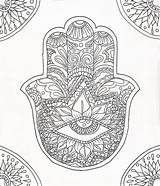 Coloring Hamsa Adult Pages Mandala Evil Eye Hand Tattoo Color Malvorlagen Ideen Fatima Orientalische Template Buch Wenn Mal Du Printable sketch template