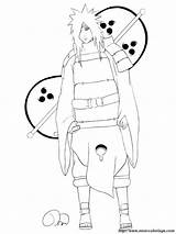 Madara Naruto Uchiha sketch template