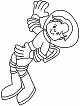 Coloring Astronaut Space Pages Printable Community Kids Helper Meslekler Advertisement Astronaunt sketch template