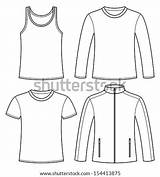 Template Singlets Wrestling Coloring Pages Blank Shirt Jacket Vector Background Long sketch template