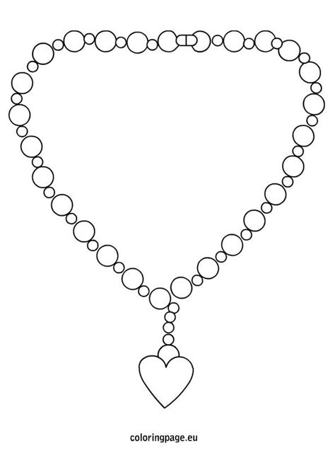colouring picture  necklace coloring page coloring pages book